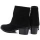 10. Women's leather cowboy boots with rolled-up upper, black Potocki JE19497