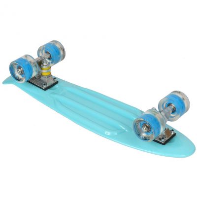 3. Plastic skateboard 22" Led Enero blue 1007366