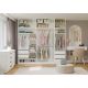 12. OPENO Modular Wardrobe SET 260/250 WHITE with Drawers, Rails and Shelves – Large, for the Bedroom