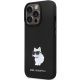 2. Karl Lagerfeld KLHCP14XSMHCNPK case for iPhone 14 Pro Max 6.7" - black Silicone C Metal Pin