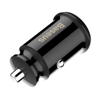 6. Baseus Grain Car Charger CCALL-ML01 mini charger 2x USB-A 3.1A - black