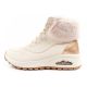 11. Skechers Uno Rugged women's sports shoes insulated winter ankle boots beige