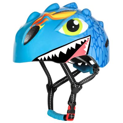 5. Wozinsky Children's Bicycle Helmet, Dragon Pattern, Lightweight, S - Blue