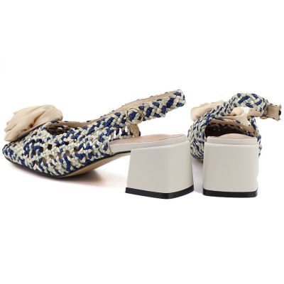 5. Women's textile heeled sandals Artiker 58C0372