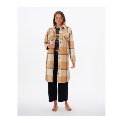 5. RIP CURL Breeze Check Jacket camel