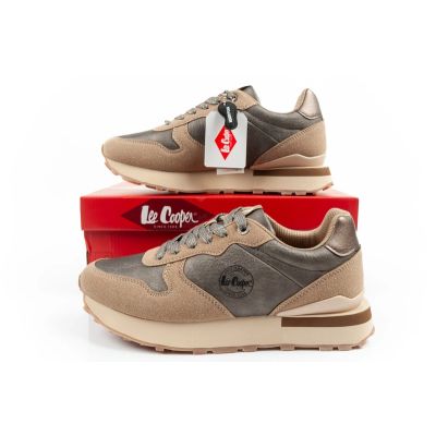 10. Lee Cooper women's sneakers, fashionable, comfortable, durable, beige, gray