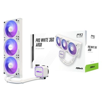 28. ASRock Pro White 360 ARGB Cooler