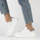 5. Women's leather platform shoes white Filippo DP6739