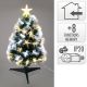 4. DECORATIVE FIBER OPTIC CHRISTMAS TREE WARM COOL WHITE 60CM