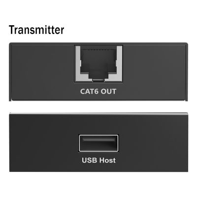 12. Extension cable (extender) via twisted pair cat.6 USB 2.0 up to 150m, 4x USB-A up to 480 Mbps, 1x RJ45 (Gigabit Ethernet) - set (receiver/transmitter)