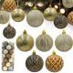 13. DECORATIVE PLASTIC BALL 6CM SET 35 PCS AMBER