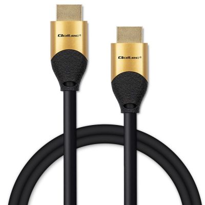 8. QOLTEC HDMI CABLE V2.1 ULTRA HIGH SPEED 8K | 60 HZ | 28AWG | GOLD | 2 M