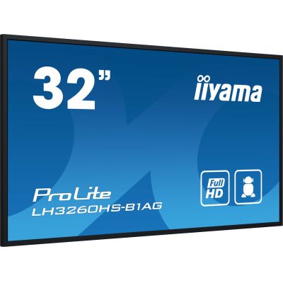 4. Large Format Monitor iiyama LH3260HS-B1AG A 80cm (31.5") LED Wi-Fi 500 cd/m2 Full HD Android 11 24/7 Black