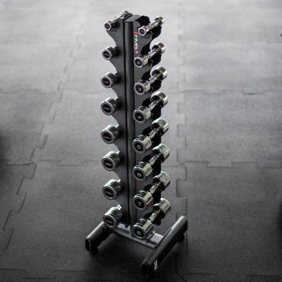 2. STR36 VERTICAL SEMI COMMERCIAL HMS WEIGHT AND DUMBBELL RACK