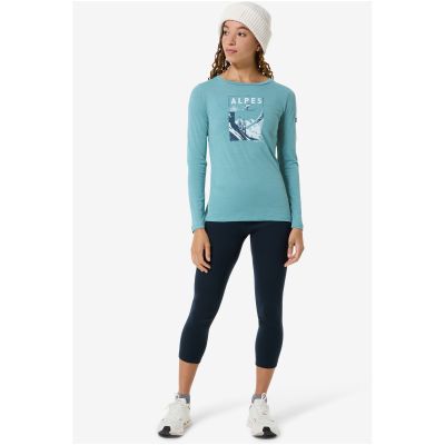 2. SUPER.NATURAL W ALPES LS Long-Sleeve Shirt Blue