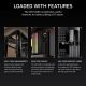 12. Corsair AIR 5400 RS-R ARGB Mid-Tower Case with Tempered Glass, Black