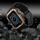 6. Protect Strap Band for Apple Watch 42/44/45mm Armored Case Strap - Black, Rose Gold