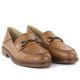 4. Women's leather loafers, camel, Vinceza 18117
