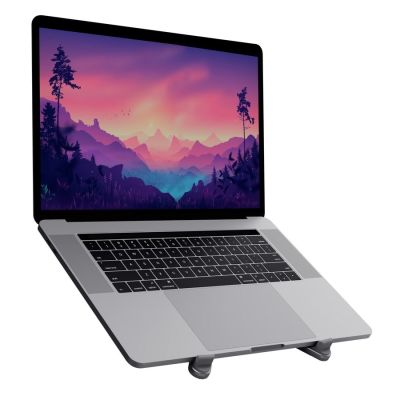 4. Trust MACY FOLDABLE METAL Gray Laptop Stand