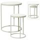 SET OF 2 COFFEE TABLES WITH WOODEN TOP