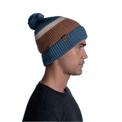 3. Buff Elon Knitted Hat 1264647421000 Blue One Size