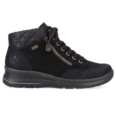 50. Rieker W RKR567 Waterproof Insulated Leather Ankle Boots