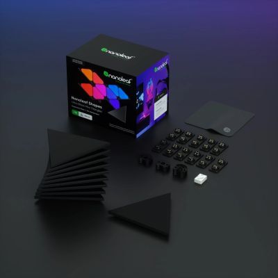 5. Nanoleaf Shapes Black Mini Triangles Expansion Pack (10 panels)