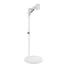 Maclean Mobile Floor Stand for Monitor/TV, Gas Spring, 17"-35", 2-10kg, White, MC-970W