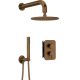 Concealed shower set with mixing box - with shower head