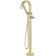 Freestanding bathtub faucet with shower set