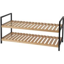 SHELVES SHOE RACK 2 LEVELS BAMBOO HOME & STYLING COLLECTION