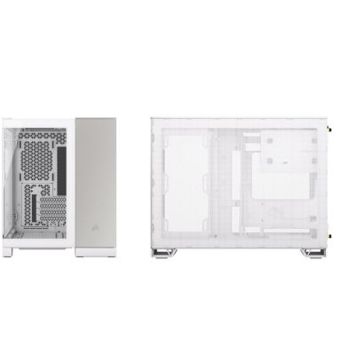 3. Corsair CC-9011289-WW Midi Tower Computer Security & Mounts Gray, White