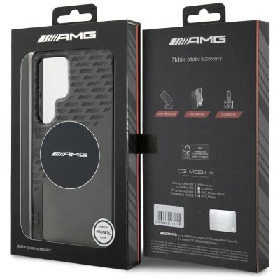 8. AMG Transparent Rhombs MagSafe Case for Samsung Galaxy S25 Ultra - Black