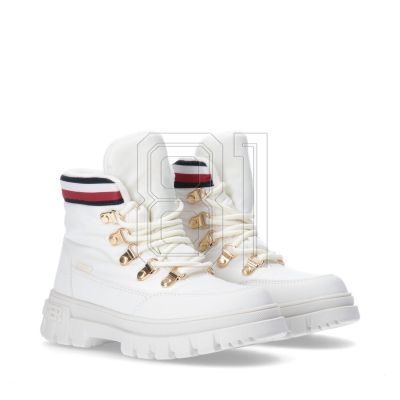 6. Tommy Hilfiger Lace-Up Bootie Ivory W T3A5-33062-1047101-101
