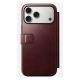 4. NOMAD Modern Leather Folio - MagSafe-compatible leather case for iPhone 17 Pro Max, Horween leather (burgundy)