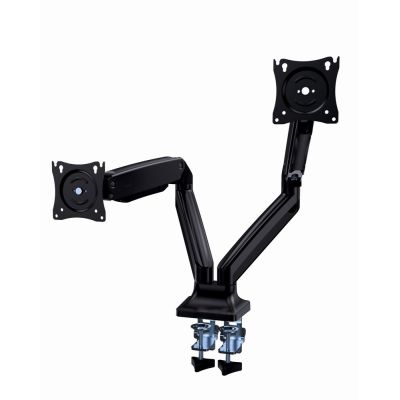 11. GEMBIRD ADJUSTABLE DESK ARM FOR 2 MONITORS 17"-35" UP TO 10KG
