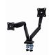 11. GEMBIRD ADJUSTABLE DESK ARM FOR 2 MONITORS 17"-35" UP TO 10KG