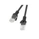 4. PATCHCORD CAT.6 UTP 1.5M BLACK FLUKE PASSED LANBERG 10-PACK