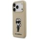 2. Karl Lagerfeld Silicone Karl Sketch & Logo MagSafe Case for iPhone 17 Pro - Brown
