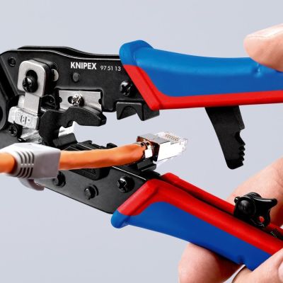 11. Knipex 97 51 13 Cable Crimping Tool Crimping Tool Black, Blue, Red