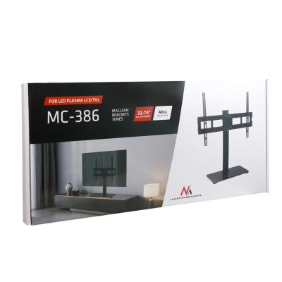 11. MACLEAN UNIVERSAL TV STAND FOR TV CABINET, MAX. 40KG, MAX. VESA 600X400, FOR TV 32-75" MC-386