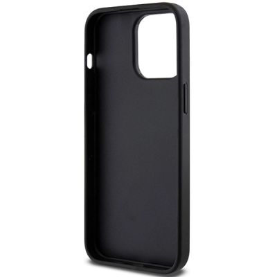 7. Karl Lagerfeld Gripstand Saffiano Choupette Pins Case for iPhone 13 Pro / 13 - Black