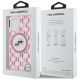 8. Karl Lagerfeld IML Monogram Karl & Choupette Head MagSafe iPhone 15 Case - Pink