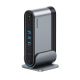 9. Baseus UnionJoy USB-C Docking Station 2xHDMI4K@60Hz 1xDP4K@60Hz 3xUSB-A3.0 2xUSB-C3.0 2xUSB-A2.0 1xRJ45 PD PC 1xSD+TF 1x3.5mm minijack - gray