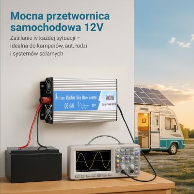 10. Extralink OPIM-2000W | Power Inverter | Automotive 12V, 2000W Modified Sine Wave