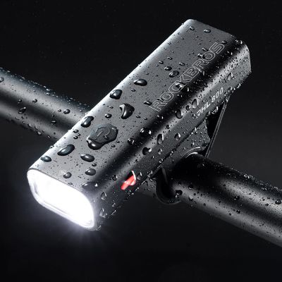 15. Rockbros 24710012001 front bicycle light 800 lm + USB-C - USB-A cable - black