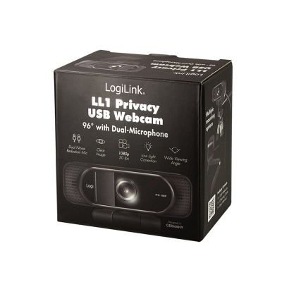 9. LogiLink UA0381 Webcam 1920 x 1080 px USB 2.0 Black