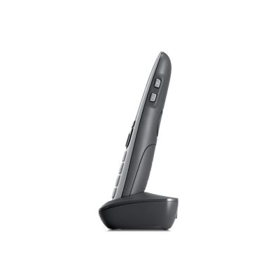 8. Gigaset E560HX int. handset with Gro button and charging cradle - platinum