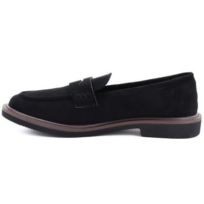 7. Women's suede lords shoes black Vinceza 62335