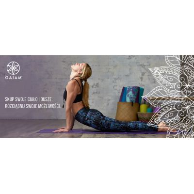 11. Gaiam yoga mat "SUNDIAL LAYERS" 6mm 62432